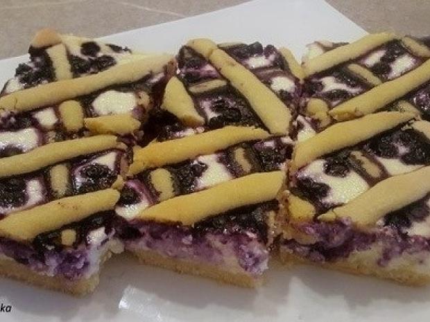 Tvarohový mrežovník s čučoriedkami, Recepty na koláče, katarinalucanova