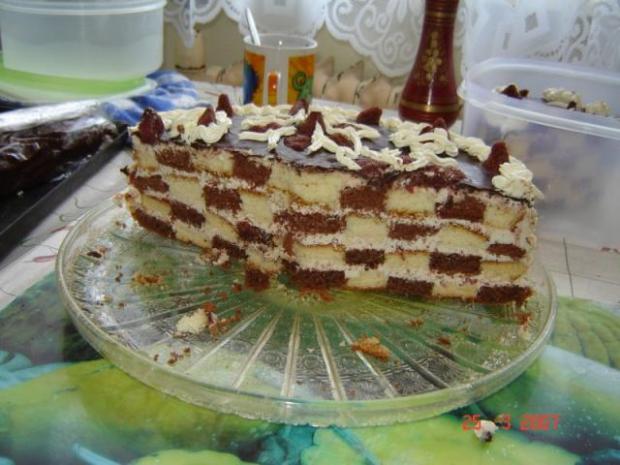 Sachovnicova torta, návod, Netradičné korpusy, kovka
