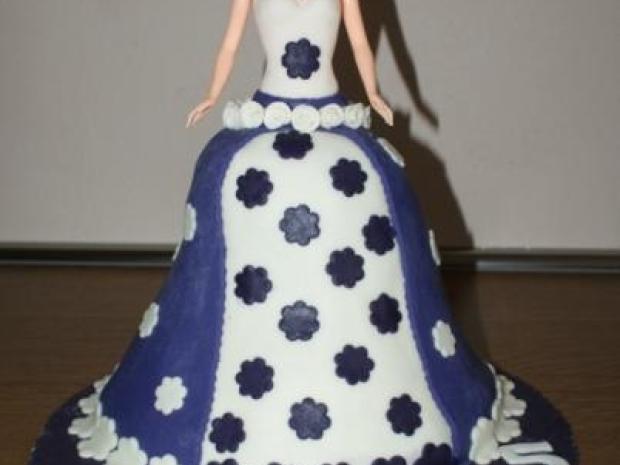 Barbie torta pre Leušku, návod, Postup na 3D torty, andrea06