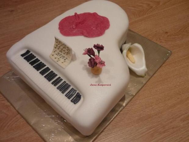 PIANO 3D torta (fotorecept), návod, Postup na 3D torty, Jane1