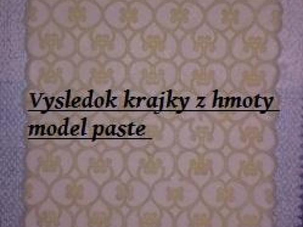 Krajka z hmoty model paste, návod, Iné ozdoby, dekorácie, Ibrahim