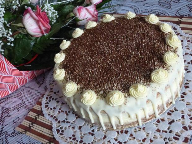 Torta zebra s vaječným likérom, Recepty na torty, Veronika1307