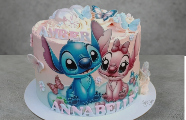 Torta Stitch pre dvojičky 🎂🩷, torta, Julie's Cakes
