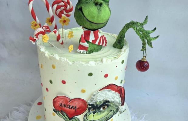 škriatok Grinch aj v lete :) , torta, Martina Durcekova