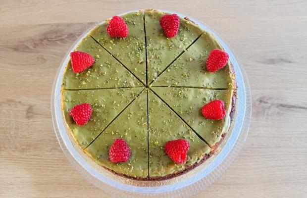 Pistáciovo-čokoládový cheesecake, Recepty na zákusky, Sandra Hvilová