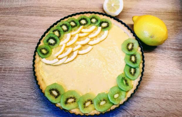 Citrónový tart, Recepty na torty, buba_piskotka