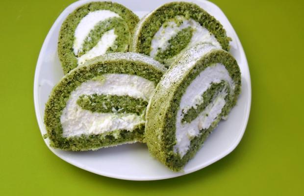 Špenátovo-tvarohová roláda, Recepty na zákusky, Lubica67