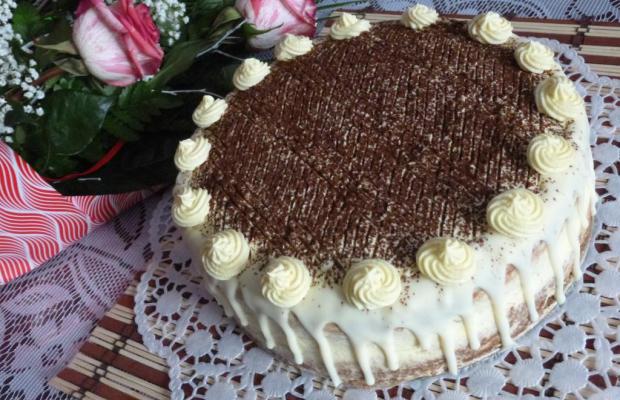 Torta zebra s vaječným likérom, Recepty na torty, Veronika1307